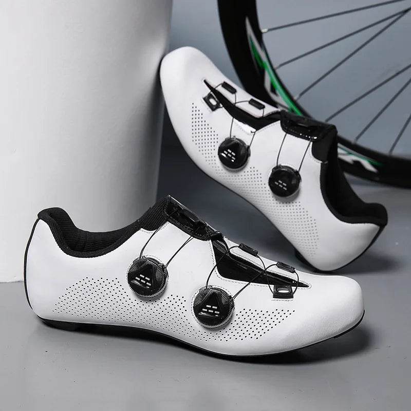 Carbon fiber cycling shoes Men's carbon sole lock shoes Road car hard sole carbon fiber cycling shoes - KICKSTART