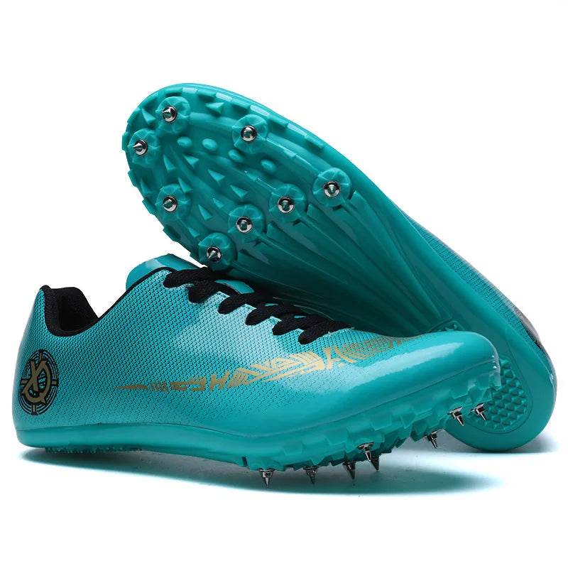 Men Women Track Field Sport Shoes Spikes Shoes Athlete Running Jumping Soft Tracking Footwear Mens Spike Sneakers Plus Size35-45 - KICKSTART