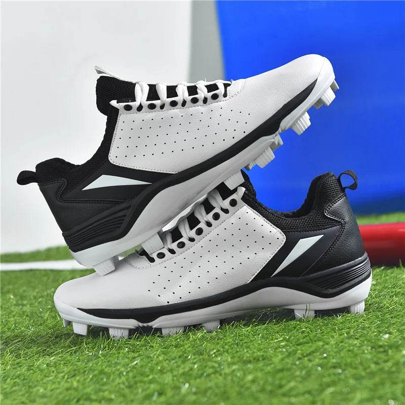 Professional Men's Baseball Shoes Training Long Spikes Softball Shoes Cleats and Turf Practice Shoes Beginners Baseball Sneakers - KICKSTART