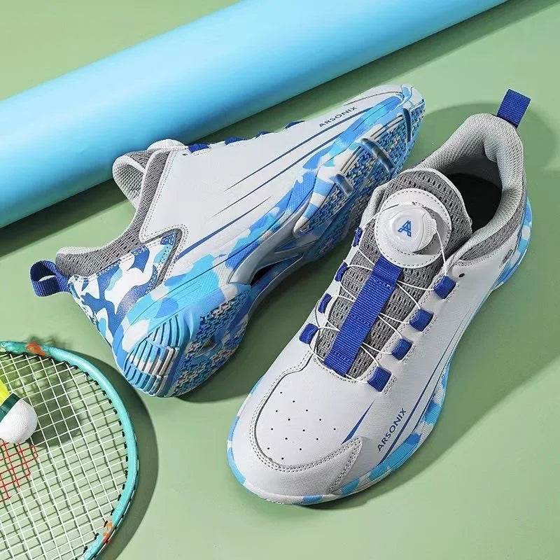 Badminton Shoes Mens Quick Lacing Indoor Sports Shoe Men Non-Slip Table Tennis Shoe Man Designer Sport Sneakers - KICKSTART