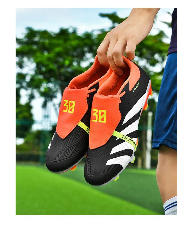 Pink Soccer Shoes For Men Indoor Training Football Boots Men Professional Soccer Cleats Men Futsal Shoe botas de fútbol - KICKSTART