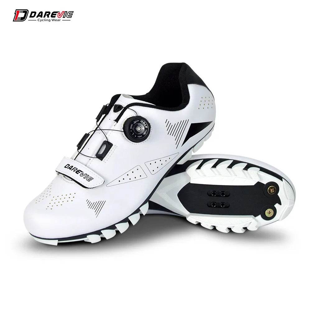 DAREVIE Cycling Shoes MTB Mountain Bike Cycling Shoes Pro Race MTB Self-Locking Bicycle Sneakers Boots SPD Lock Shoes Men Women - KICKSTART