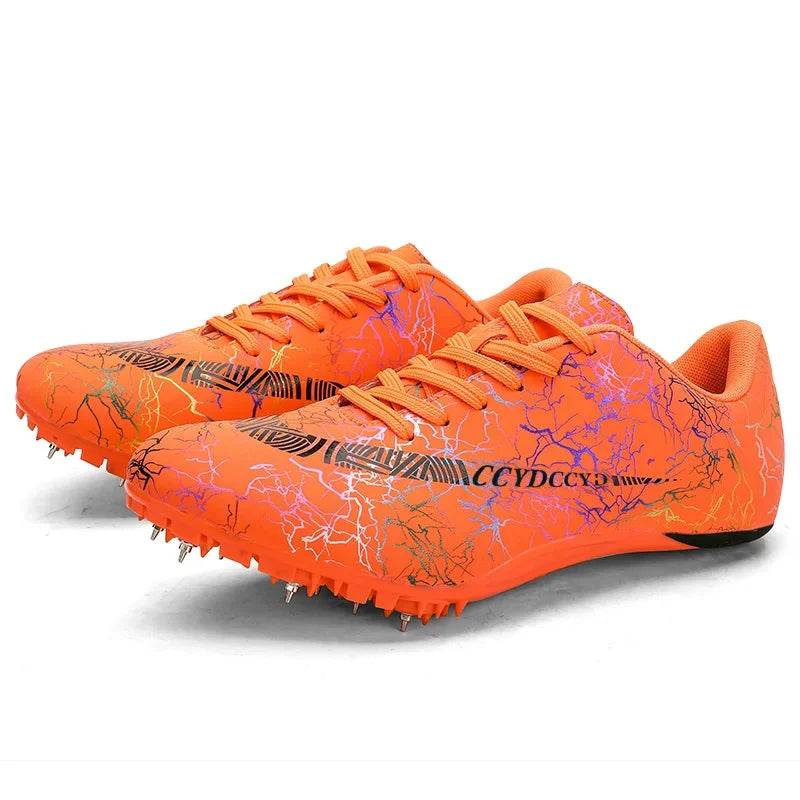 2024 Men Track Field Sprint Shoes Women Spikes Sneakers Athlete Lightweight Running Training Racing Spike Sport Shoes Size 35-45 - KICKSTART