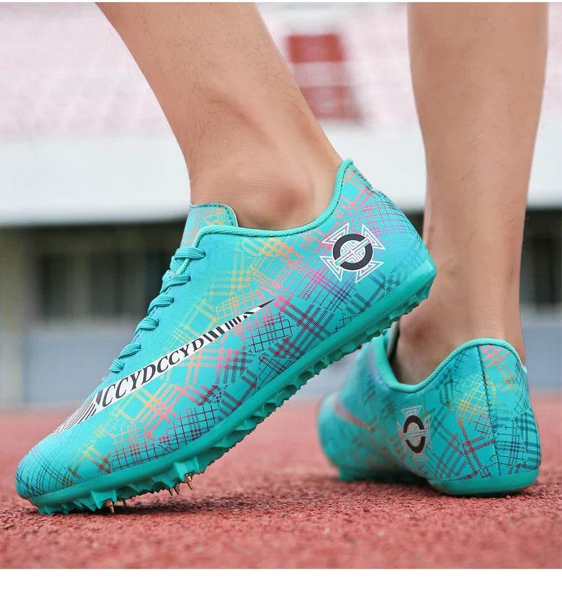 Professional Unisex Track Field Shoes Non Slip Sneakers Spikes Running Nails Shoes Track and Field Comprehensive Training Shoes - KICKSTART