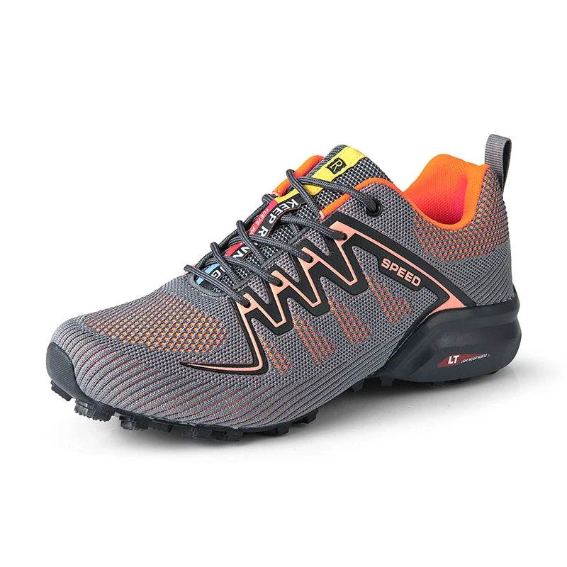 SMS New Men Shoes Sneakers Breathable Outdoor Mesh Hiking Shoes Casual Light Male Sport Shoes Comfortable Climbing Shoes - KICKSTART