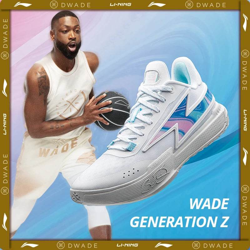 Li-Ning Men WADE GENERATION Z On Court Basketball Shoes Breathable Wearable Cushion LiNing Son of Flash Basic Team Shoes ABPU027 - KICKSTART