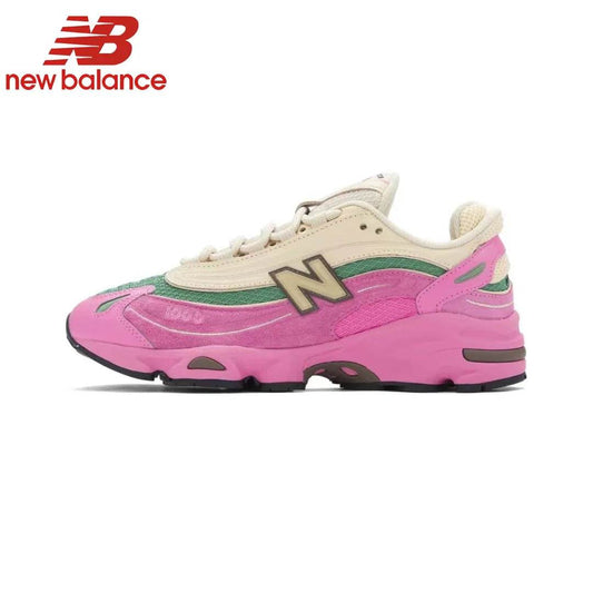 Original New Balance NB 1000 Classic Vintage Mesh Leather Casual Men's and Women's Running Shoes White Grey Sliver M1000SL - KICKSTART