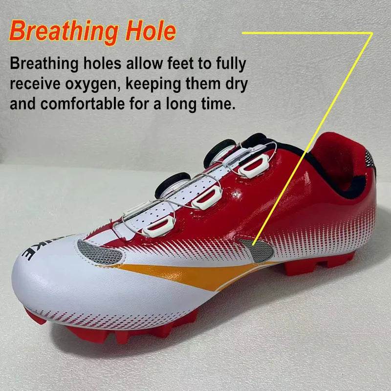 SIDEBIKE Nylon Cycling Sneaker Mtb Mountain Bicycle Shoes Breathable Men's Sneakers Atop Knob Sport Shoes for Adults - KICKSTART