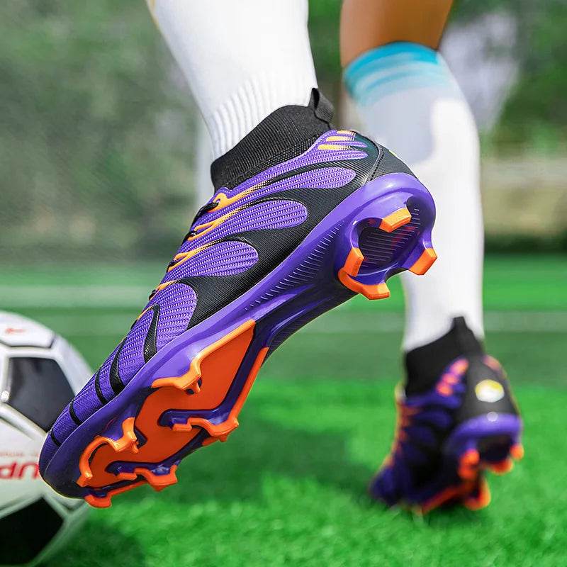 Men's Football Boots TF/FG Adults Soccer Shoes Professional High Quality Soccer Cleats Teenager Anti-slip Outdoor Sports Sneaker - KICKSTART