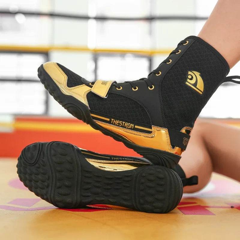 Professional Wrestling Boots Men Women Luxury Brand Boxing Sport Shoes Unisex Top Quality Gym Training Shoe Big Boy - KICKSTART