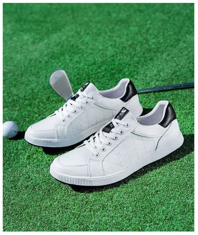 Men's Golf Shoes Genuine Leather Waterproof and Anti slip Sports Shoes Men's Golf Training Shoes - KICKSTART