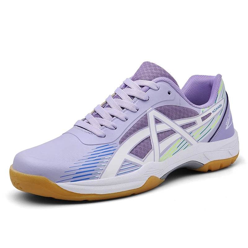 Unisex Men Women Badminton Squash Indoor Sports Shoes Ultra-light Rubber Sole Volleyball Training Sneakers - KICKSTART