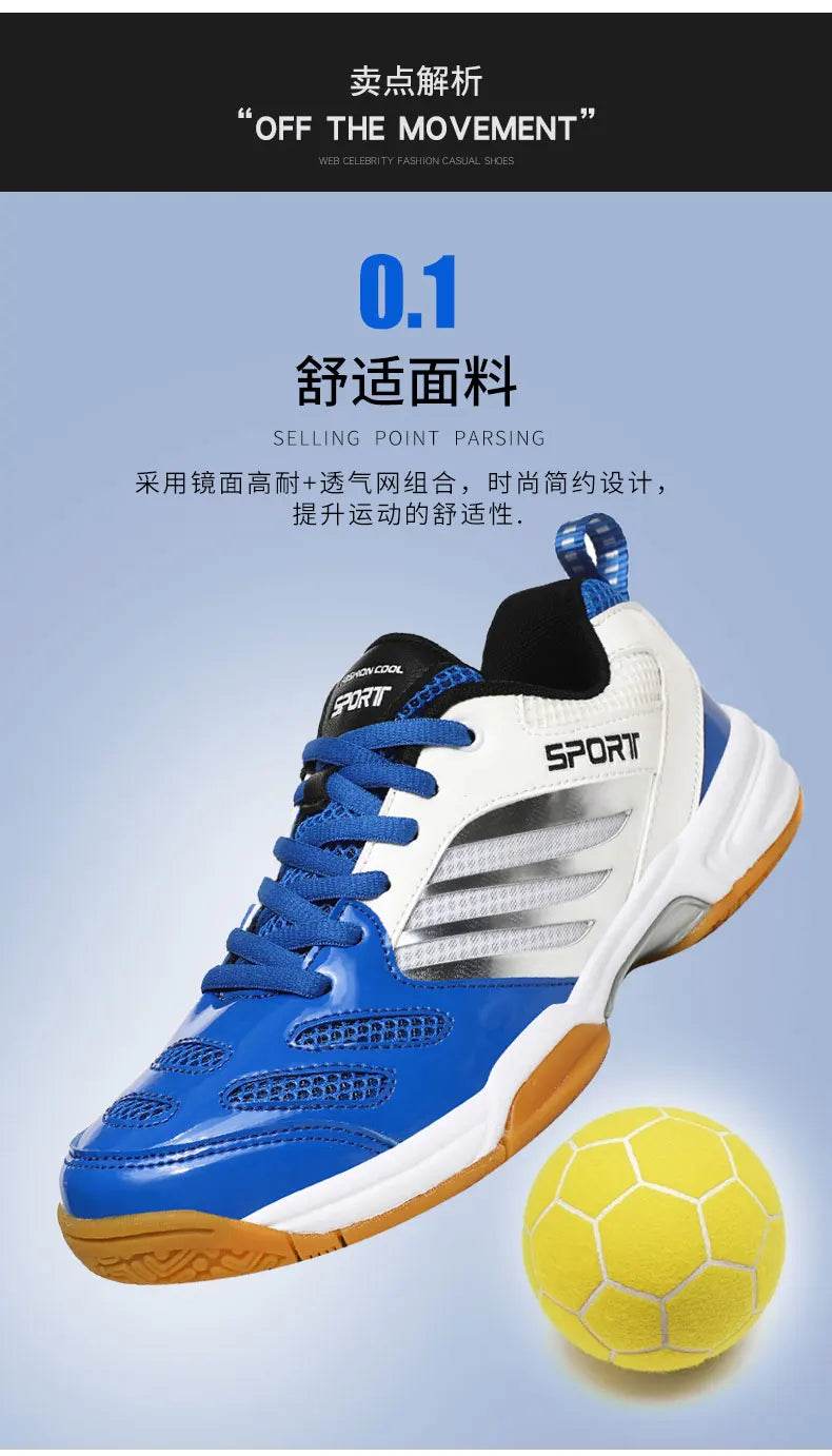 Men's Volleyball Shoes Large 47 48 Indoor Fitness Badminton Shoes Men's Training Tennis Table Tennis Shoes - KICKSTART