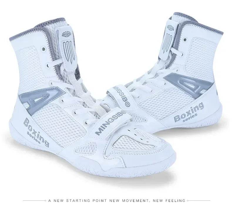 Professional Wrestling Shoes Men Women Boxing Shoes Light Weight Flighting Footwears Anti Slip Wrestling Sneakers - KICKSTART