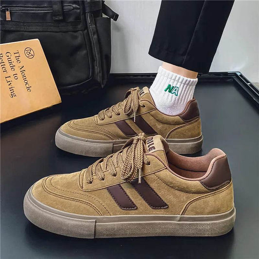 Vintage Men's Skateboard Shoes Fashion Casual Comfortable Suede Vulcanized Shoes For Men Original Classic Designer Sneakers Men - KICKSTART