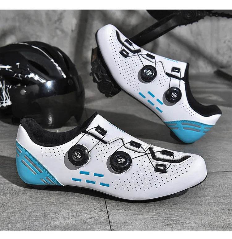 Carbon fiber cycling shoes Men's carbon sole lock shoes Road car hard sole carbon fiber cycling shoes - KICKSTART