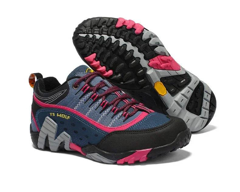 Big Size Hiking Shoes for Men Women Sneakers Wear-resistant Comfortable Outdoor Trekking Sports Shoes Couple Light Running Shoes - KICKSTART