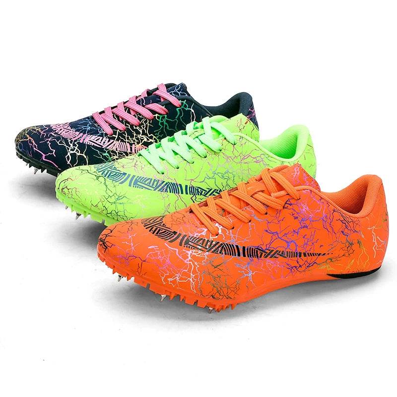 2024 Men Track Field Sprint Shoes Women Spikes Sneakers Athlete Lightweight Running Training Racing Spike Sport Shoes Size 35-45 - KICKSTART