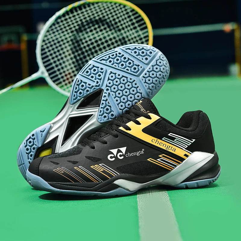 Men Tennis Lightweight Carbon Plate Badminton Training Sport Shoes Outdoor Professional Volleyball Squash Athletic Sneakers - KICKSTART