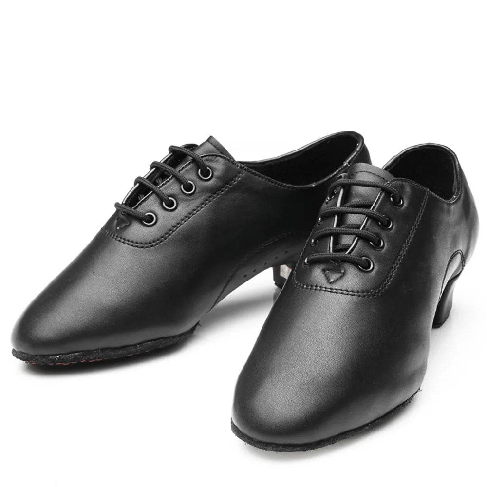 Hot Selling Men's Soft Leather Ballroom Dance Shoes Children's Latin Dance Shoes Boys Adult Teacher Shoes Jazz Dance Shoes - KICKSTART