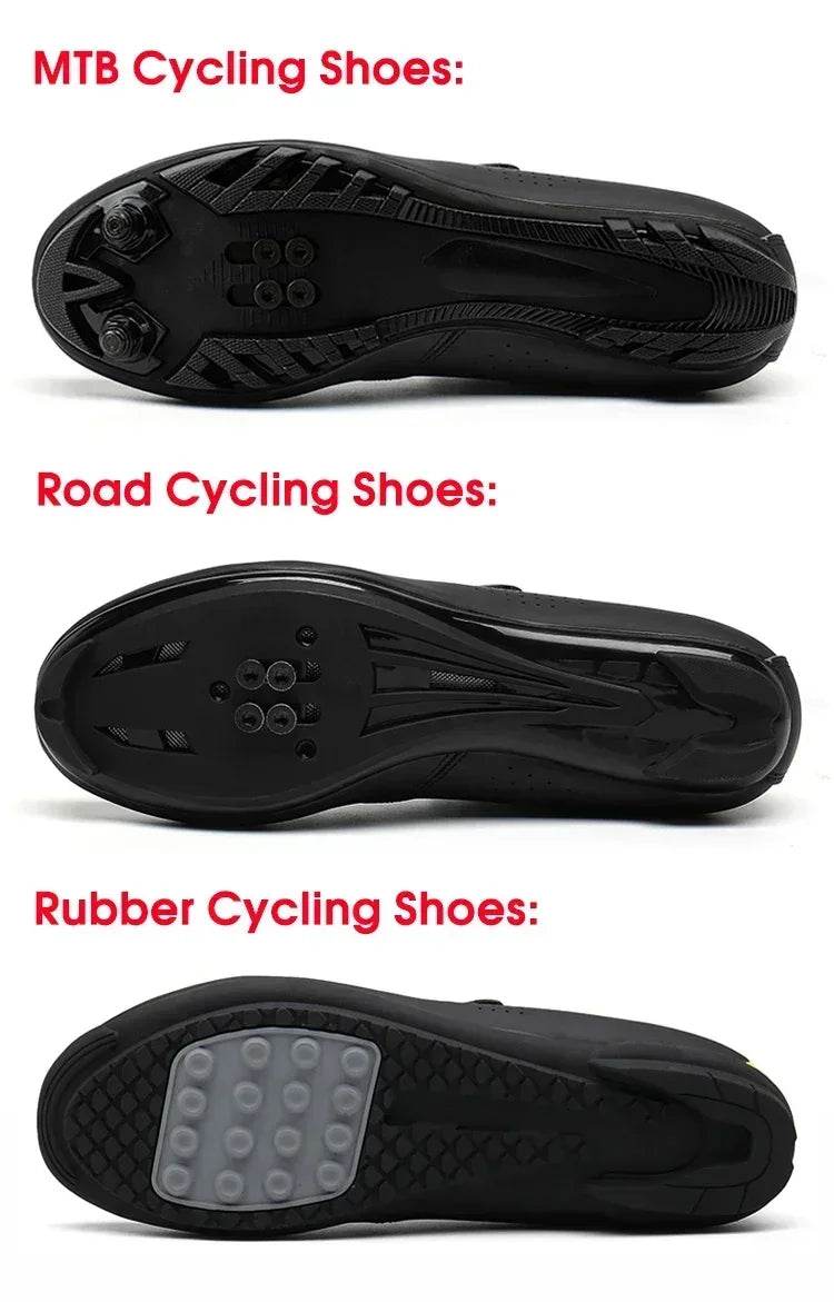 Professional Cycling Shoes Men MTB Self-Locking Outdoor Bicycle Sneakers Racing Road Bike SPD Cleat Shoes Ultralight Sport Shoes - KICKSTART