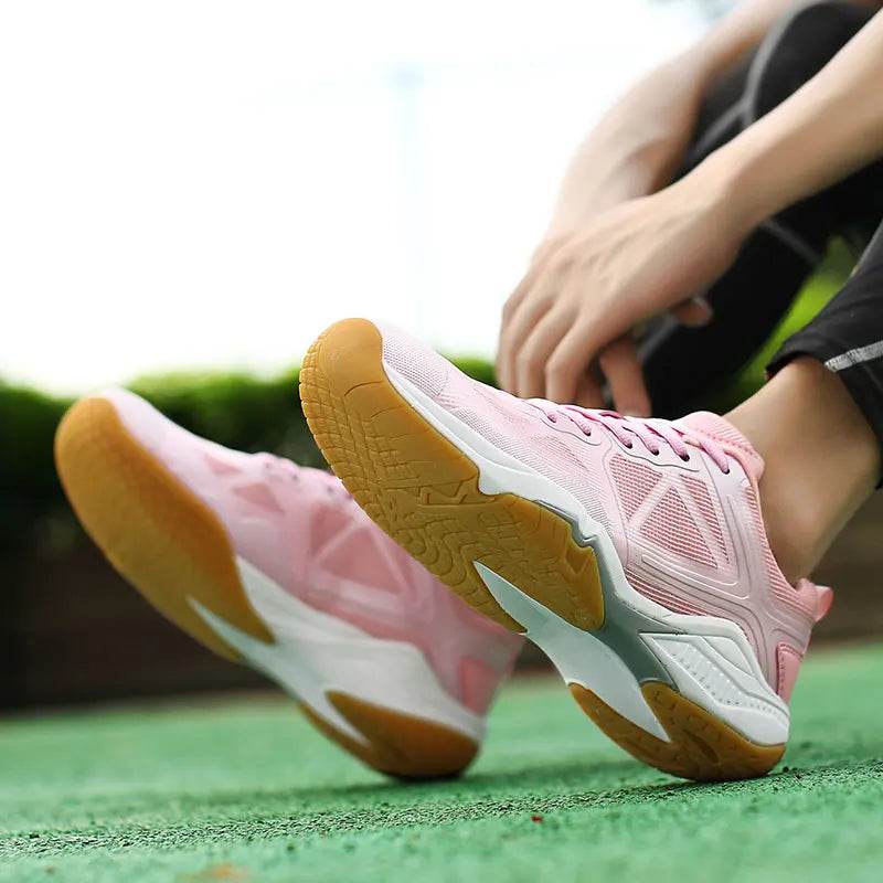 2024 Professional Volleyball Shoes Men's and Women's Mesh Breathable Badminton and Tennis Shoes Training Volleyball - KICKSTART