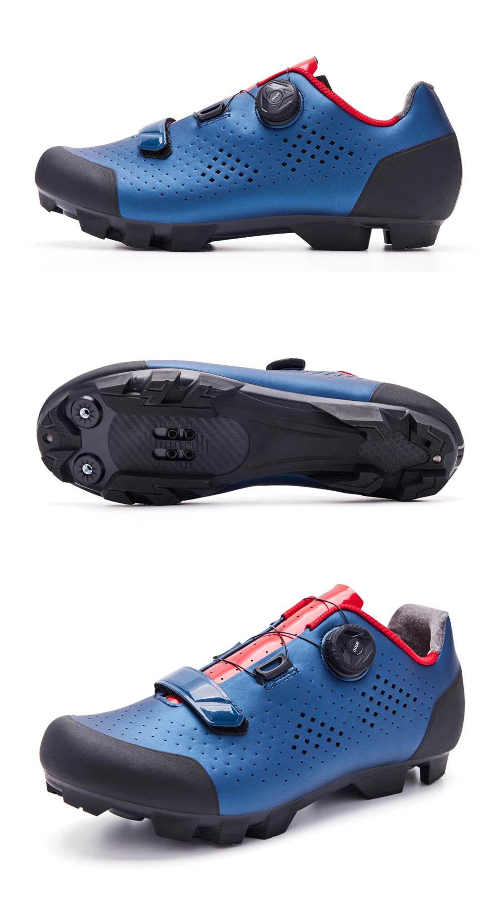 Santic Cycling Shoes MTB Mountain Bike Wear Resistant Breathable Bicycle Nylon Bottom Self-Locking Riding Shoes MN1128 - KICKSTART