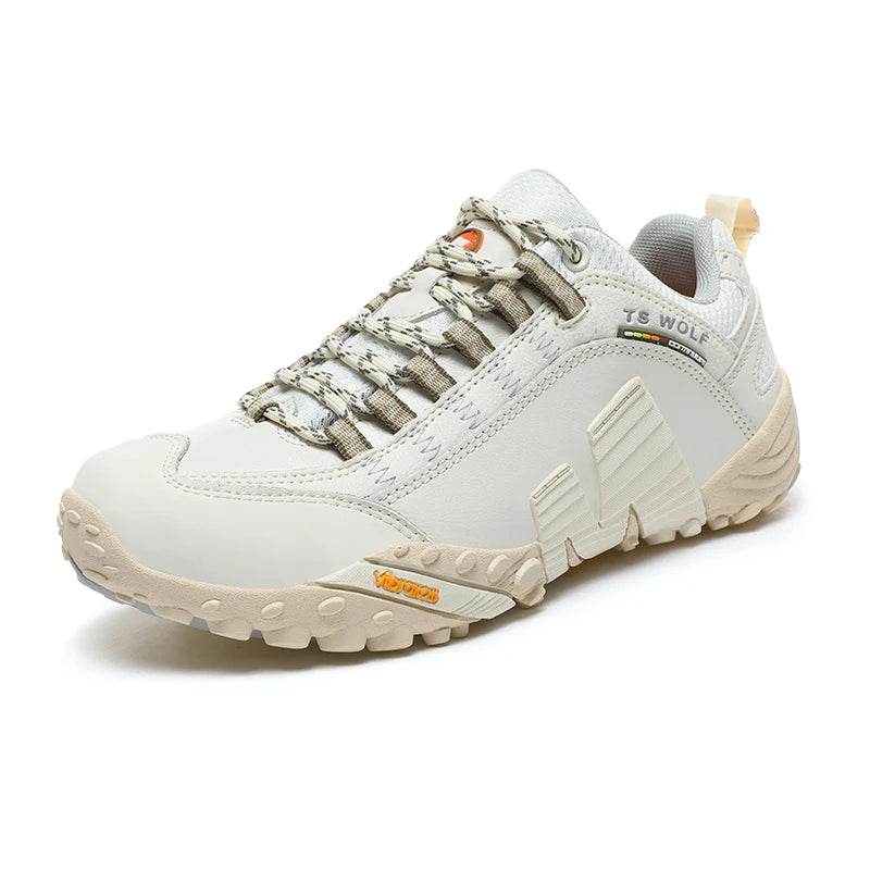 High quality Men's Trekking Shoes Genuine Leather Men Women Hiking Shoes Outdoor Waterproof Sport Climbing Men Sneakers - KICKSTART