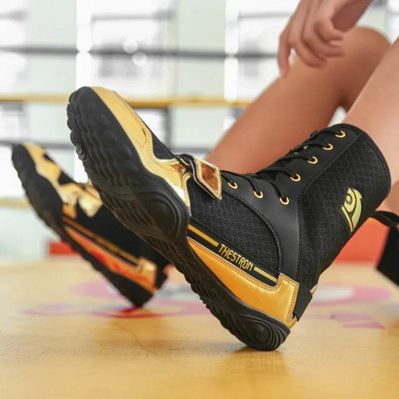 Professional Wrestling Boots Men Women Luxury Brand Boxing Sport Shoes Unisex Top Quality Gym Training Shoe Big Boy - KICKSTART