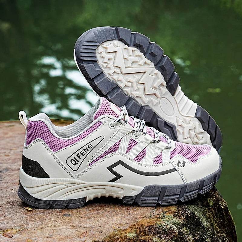 Hiking Shoes Men Women Mesh Sneakers Breathable Fashion Mountain Shoes Boy Spring Autumn Summer Work Shoes Outdoor Trekking - KICKSTART