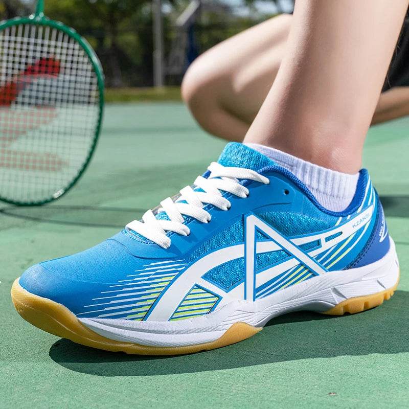 Professional Badminton Shoes Men Women Fashion Purple Badminton Sneakers Non-Slip Table Tennis Shoes Men Indoor Volleyball Shoes - KICKSTART