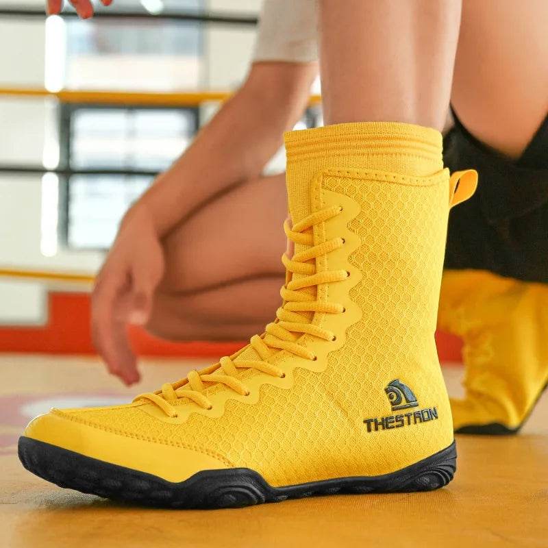 Professional Wrestling Boots Men Women Luxury Brand Boxing Sport Shoes Unisex Top Quality Gym Training Shoe Big Boy - KICKSTART