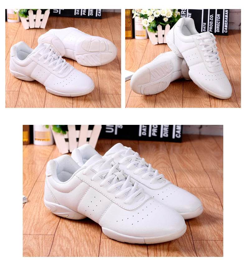 Dance Shoes Woman Men Modern Soft Outsole Jazz Sneakers Aerobics Breathable Lightweight Female Dancing Fitness Sport Shoes Solid - KICKSTART