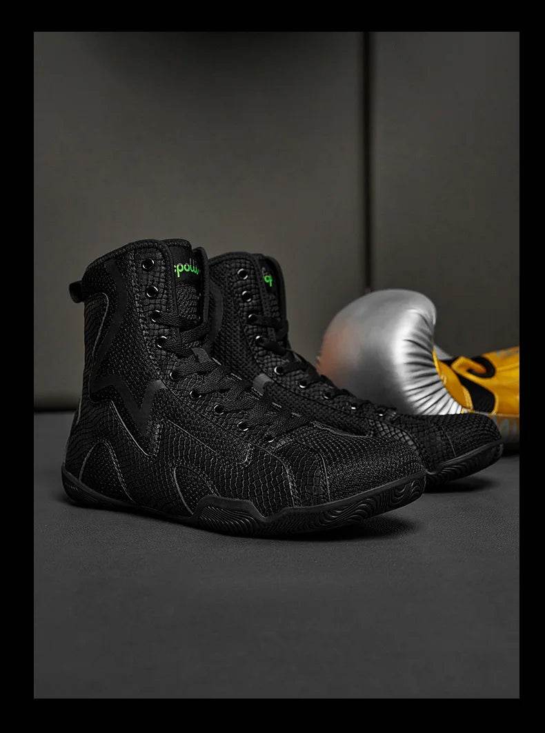 2024 New Wrestling Shoes Men Plus Size 46 47 Good Quality Boxing Shoes Mens Fighting Shoes for Man Comfortable Gym Training Shoe - KICKSTART