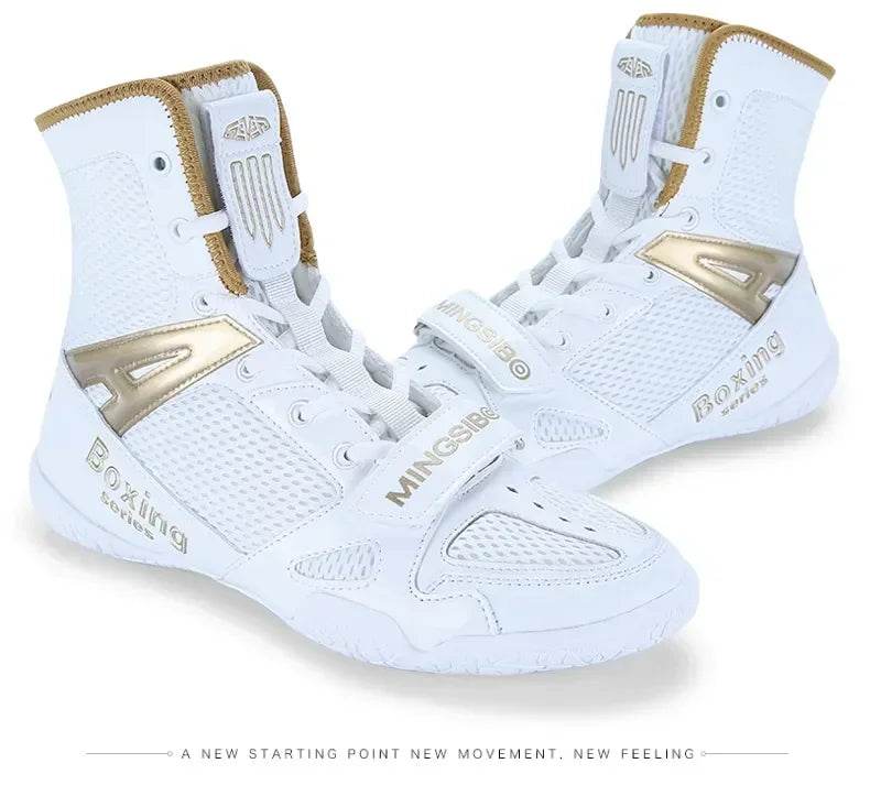 Professional Wrestling Shoes Men Women Boxing Shoes Light Weight Flighting Footwears Anti Slip Wrestling Sneakers - KICKSTART