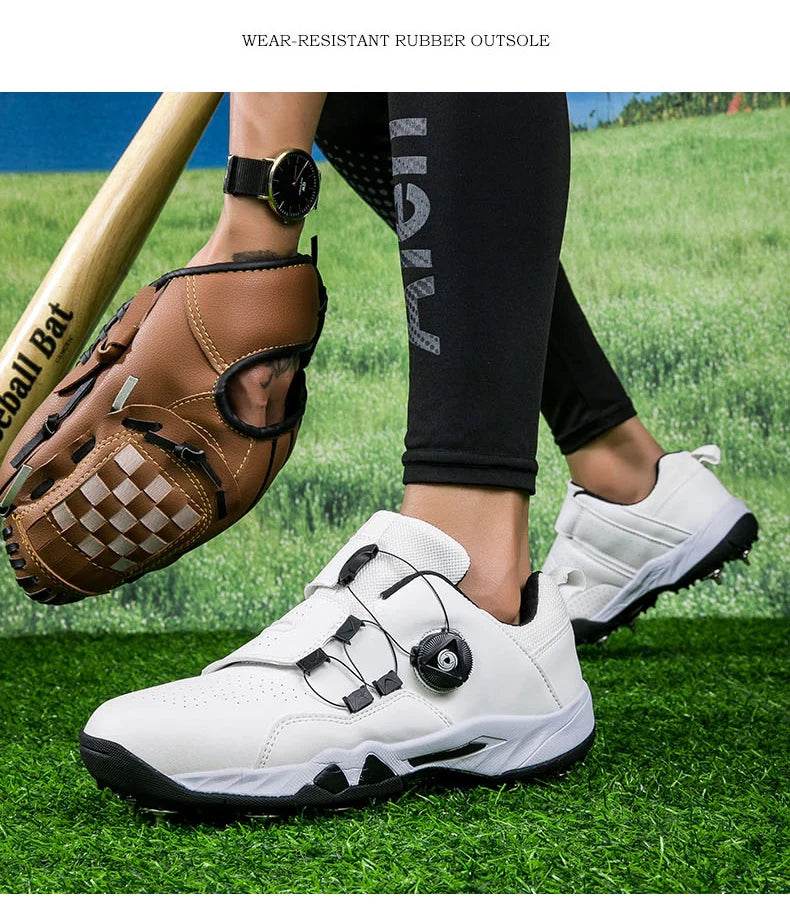 New Style Couple Baseball Shoes Non Slip Outdoor Spiked Sneakers Comfortable Softball Training Shoes Low Top Outdoor Sneakers - KICKSTART