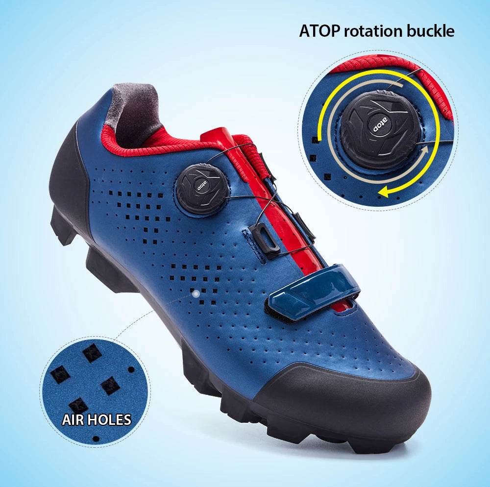 Santic Cycling Shoes MTB Mountain Bike Wear Resistant Breathable Bicycle Nylon Bottom Self-Locking Riding Shoes MN1128 - KICKSTART