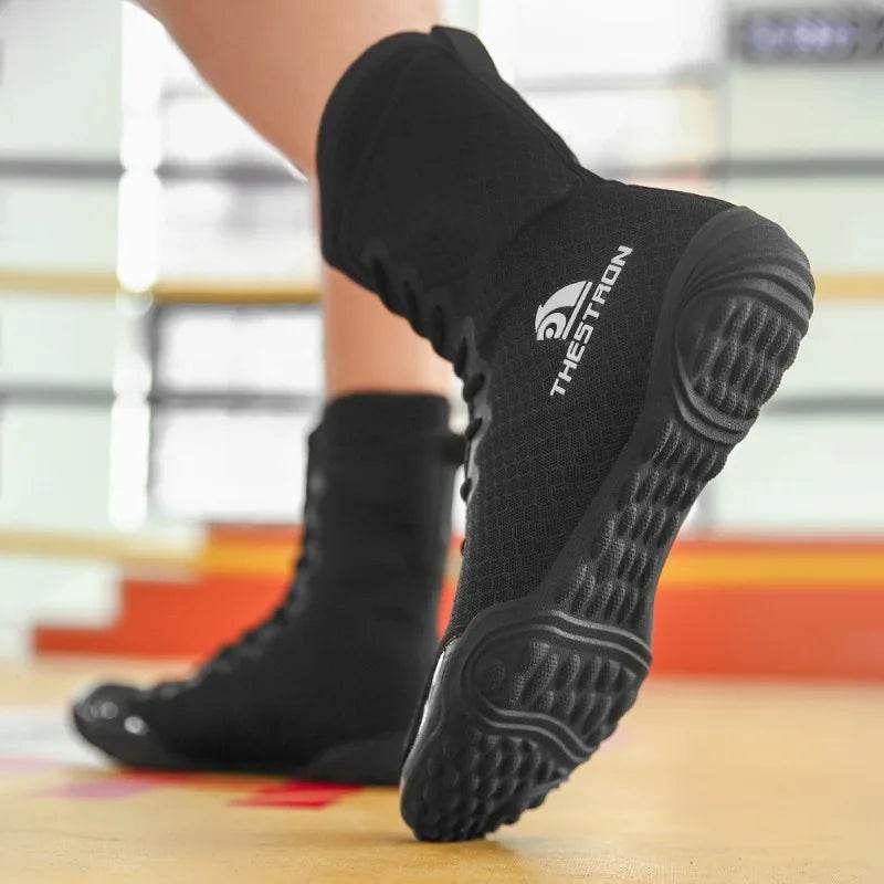 Professional Wrestling Boots Men Women Luxury Brand Boxing Sport Shoes Unisex Top Quality Gym Training Shoe Big Boy - KICKSTART