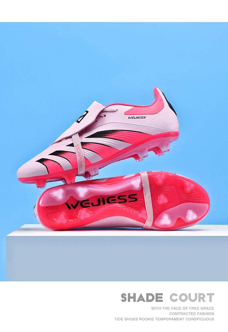 Pink Soccer Shoes For Men Indoor Training Football Boots Men Professional Soccer Cleats Men Futsal Shoe botas de fútbol - KICKSTART