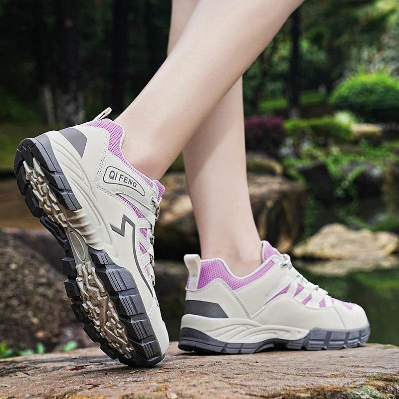 Hiking Shoes Men Women Mesh Sneakers Breathable Fashion Mountain Shoes Boy Spring Autumn Summer Work Shoes Outdoor Trekking - KICKSTART