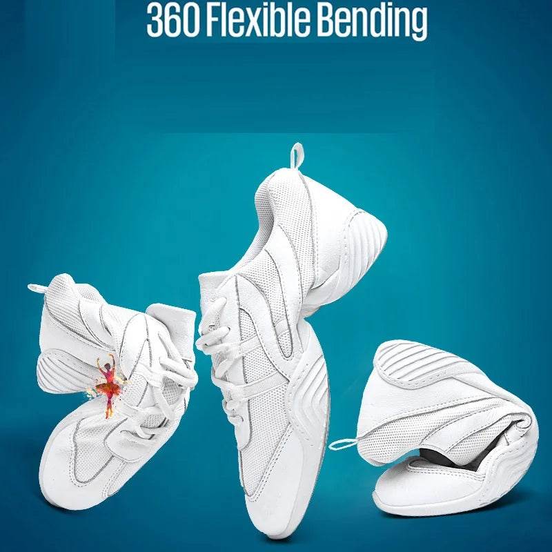 New Competitive Aerobics Shoes Women Cheerleading Children Gymnastics Shoes Training Competition Shoes Soft Soled Square Dance - KICKSTART