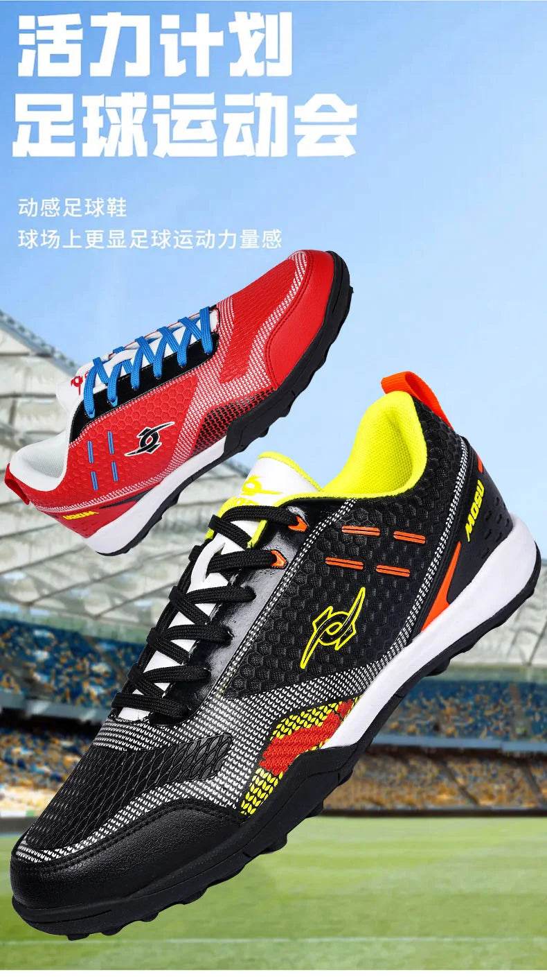 Professional Men Soccer Training Sneakers Teenage School Students Football Practice Shoes Non-slip Turf Grass Athletic Trainers - KICKSTART