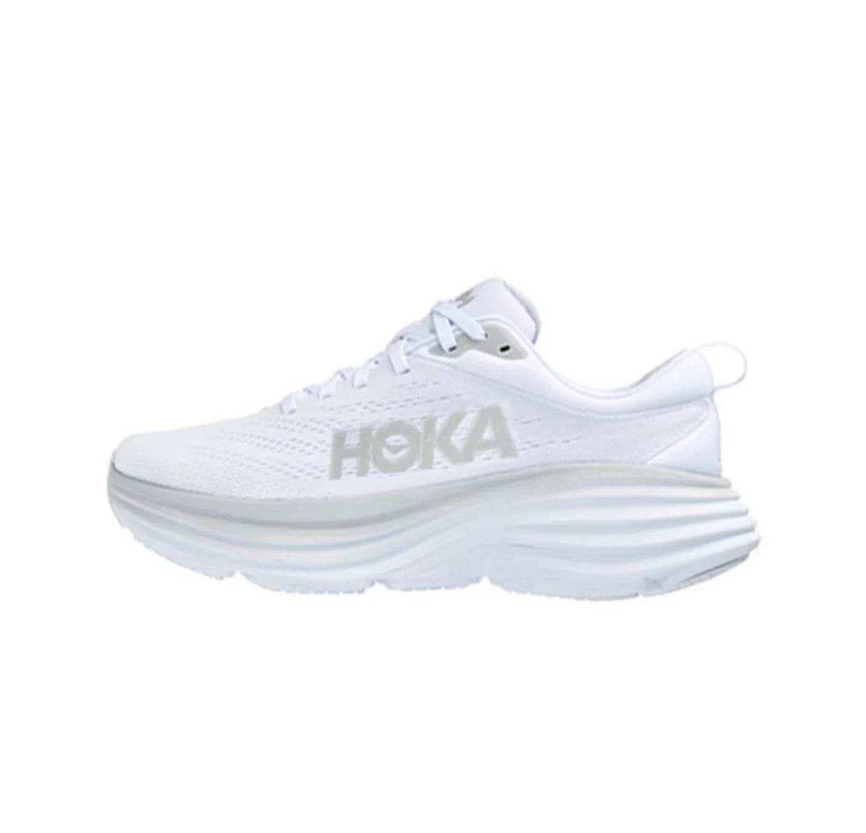 Hoka One One Sport Running Shoes Bondi8 Anti Slip Cushioning Road Runs Shoes Men Sport Shoes Lifestyle Outdoor Sneaker Women - KICKSTART