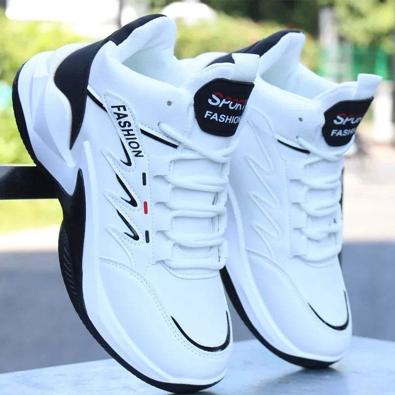 New High-top Basketball Shoes Men Outdoor Sneakers Men Wear Resistant Air Cushioning Baseball Shoes Male Breathable Sport Shoes - KICKSTART