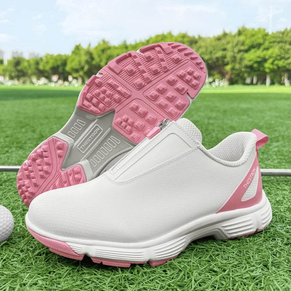 Women Spikeless Golf Shoes Professional Waterproof Golf Sneakers Comfortable Gym Sneakers - KICKSTART