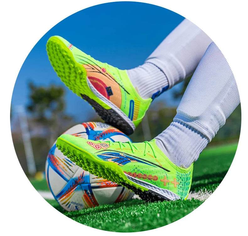 Men TF/AG Soccer Shoes Cleats Grass Training Comfortable Society Sport Wear Sneaker Football Shoes Top Quality Football Boots - KICKSTART