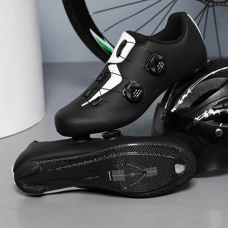 Carbon fiber cycling shoes Men's carbon sole lock shoes Road car hard sole carbon fiber cycling shoes - KICKSTART