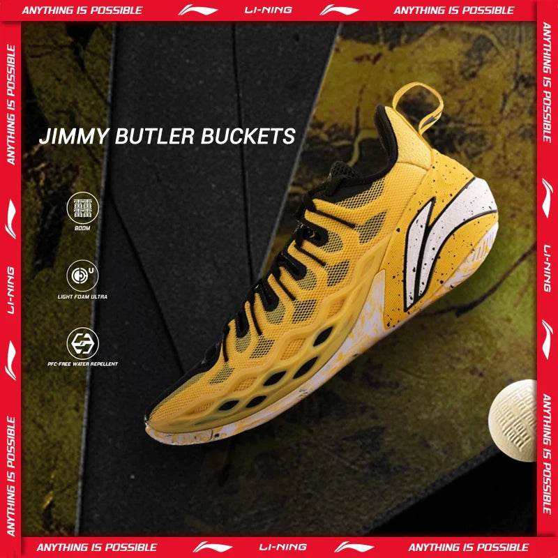 Li-Ning Men JIMMY BUTLER BUCKETS Professional Basketball Shoes Boom Cushion LiNing Breathable Sports Shoes ABAV023 - KICKSTART