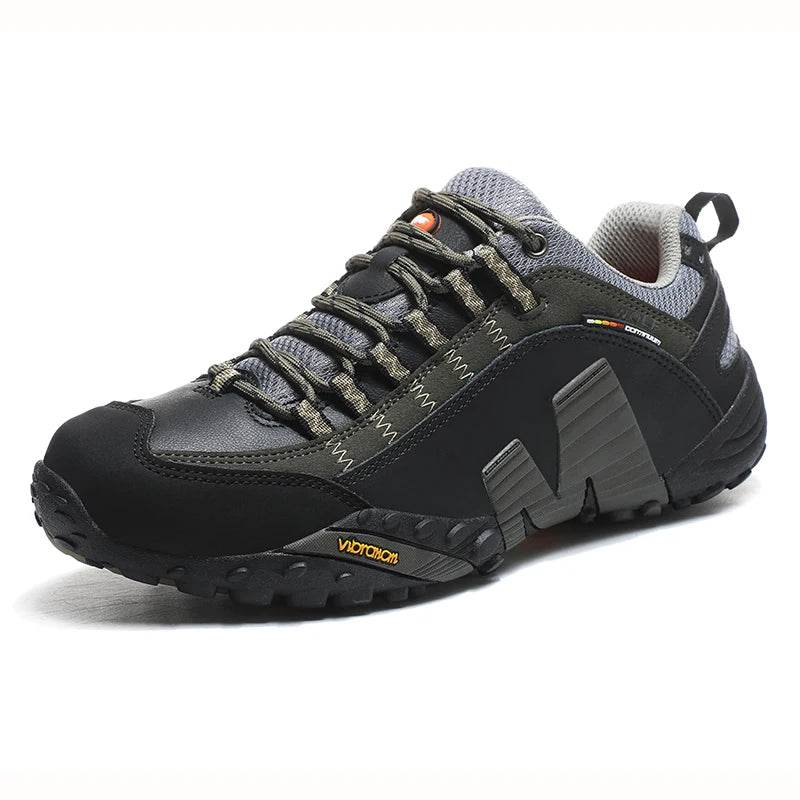 Outdoor Lover Trekking Shoes Men Waterproof Hiking Shoes Mountain Boots Genuine Leather Woodland Hunting Tactical Shoes - KICKSTART