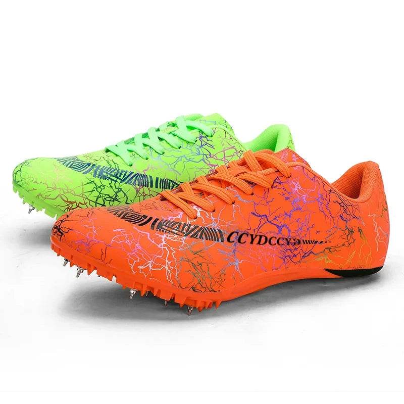 2024 Men Track Field Sprint Shoes Women Spikes Sneakers Athlete Lightweight Running Training Racing Spike Sport Shoes Size 35-45 - KICKSTART